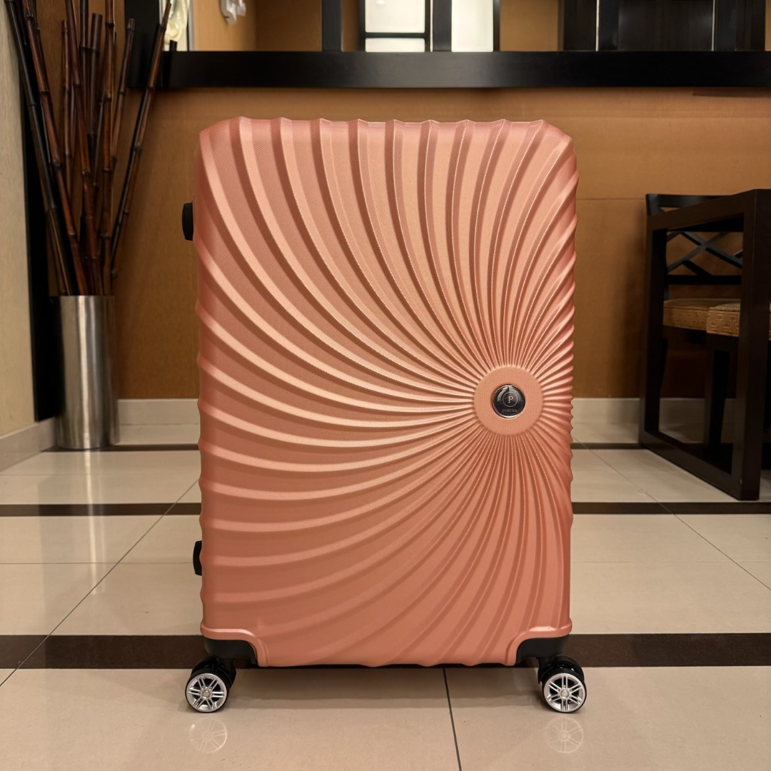 28" Checked Suitcases- Starburst Style